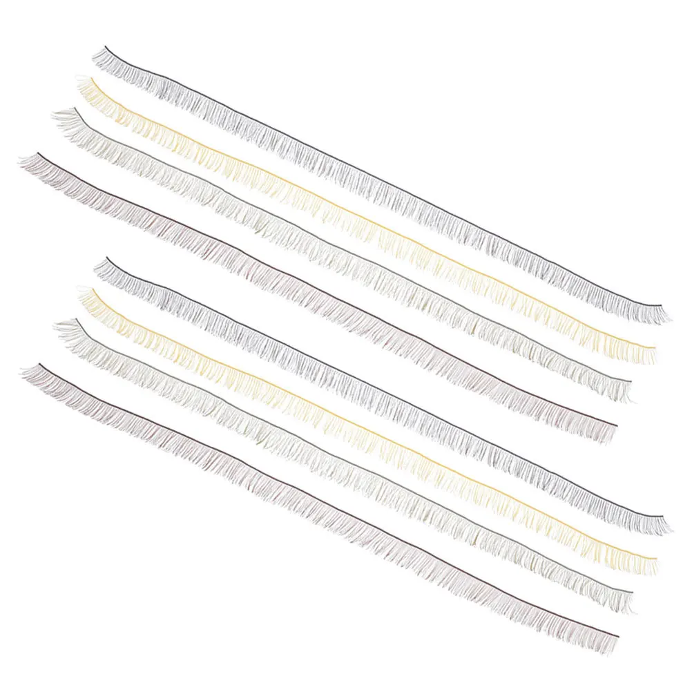 8 szt. Wielokolorowe sztuczne rzęsy w paskach DIY, ozdobne rzęsy, sztuczne rzęsy do rękodzieła, akcesoria do rzęs