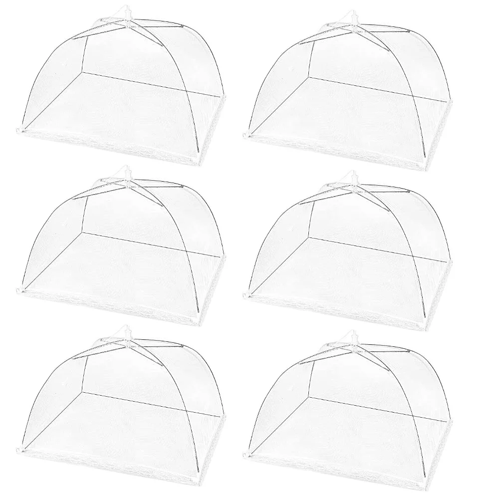 

6Pcs Wear-Resistant Food Nets Practical Insect Protectors for Garden Pool Birthday Parties Food Tent Party Accessory