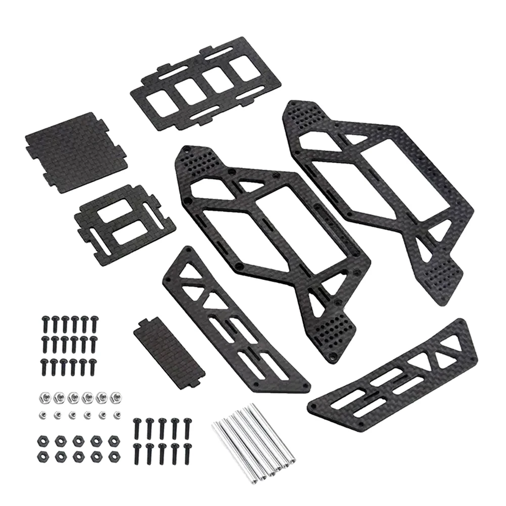 

RC car Carbon Fiber RC Crawler Chassis Frame, 1/24 Scale Axial SCX24 Upgrade Parts, Ground Vehicle Type, Durable Material