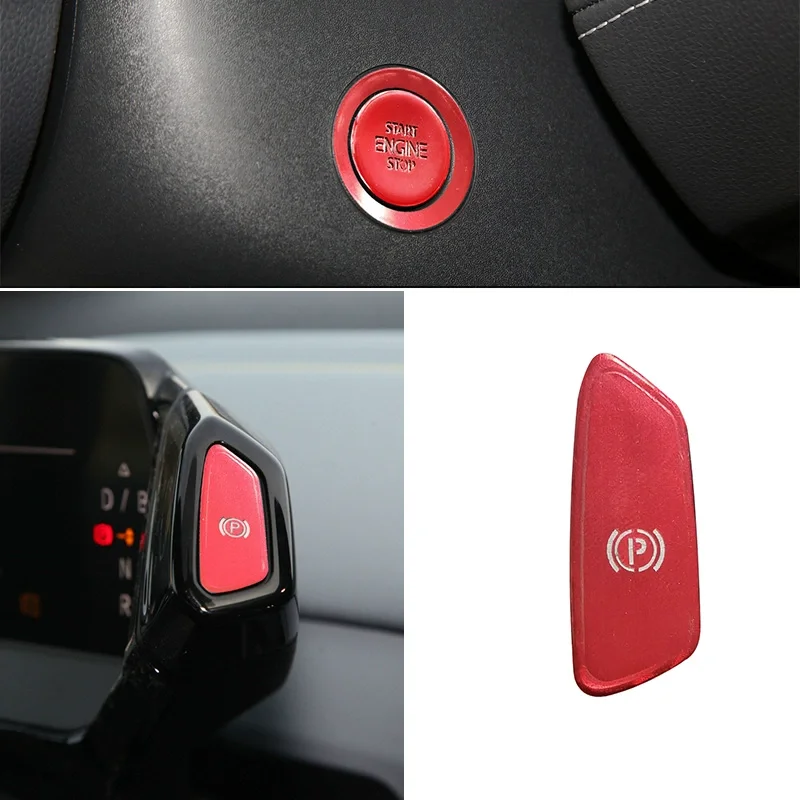 FOR Volkswagen ID3 ID4 ID7 CROZZ One Click Start Button Handbrake Bu Button Protection Stickertton Car Accessories