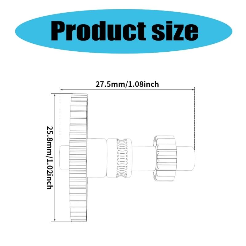 3D 프린팅에서 동심도 향상 및 편심 회전 감소를 위한 통합 샤프트 기어 세트 셰르파 스퍼 기어
