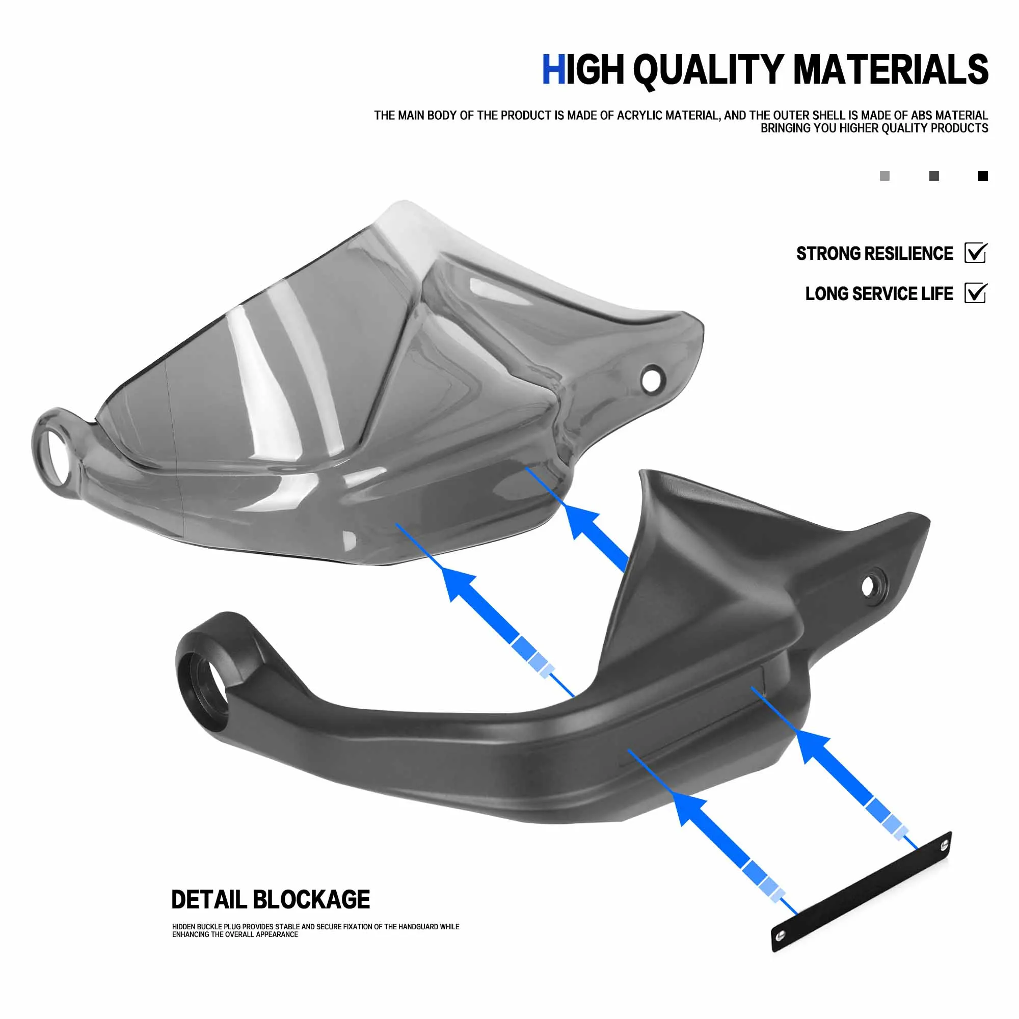 

﻿Dedicated Hand Guard Motorcycle KOVE 510X Handguards Handlebar Guards Windshield For KOVE 510X ADV 2025 510 X