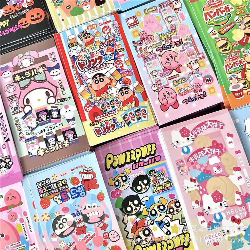 300pcs Cartoon Sanrio Crayon Shinchan Cute Sealing Stickers Packaging Express Card Unpacking Decoration Gift Packaging Stickers