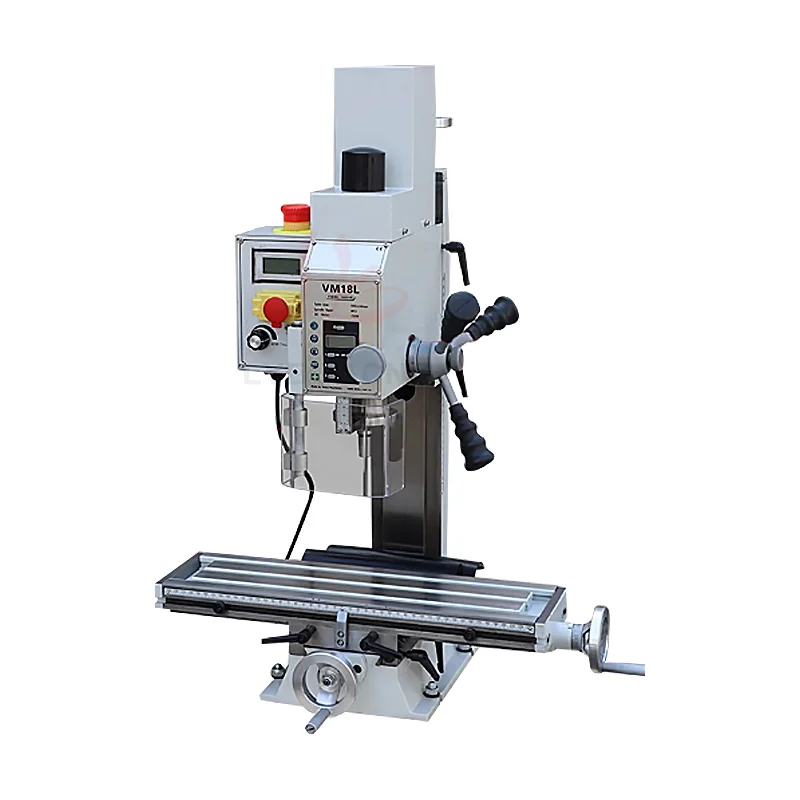 VM18L Drilling and Milling Machine Multi-functional drilling and milling machine Infinitely variable speed Digital drilling