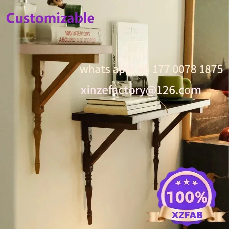 Customizable Solid Wood Storage Rack Dining Room Cup Display Shelf Wall Decor Partition Home Bedroom Bookshelf Elegant