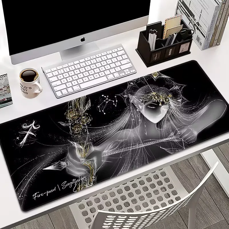 12 constellations mouse pad, oversized game office computer desk pad, keyboard pad, game anime desktop pad