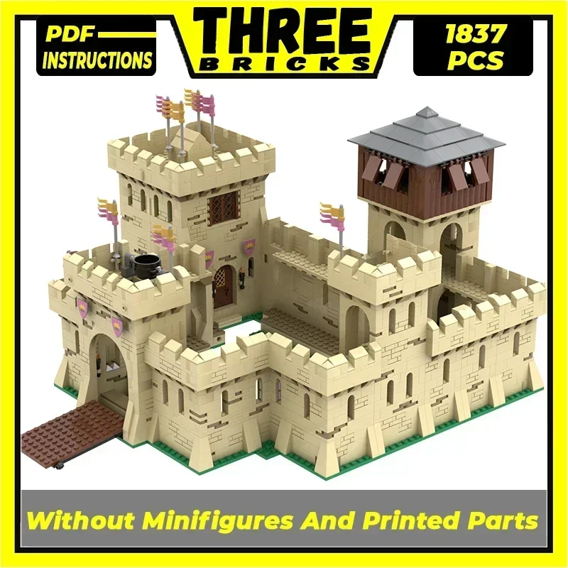 Bloques de construcción Moc, modelo militar moderno, tecnología de Castillo amarillo 395, bloques modulares, regalos, juguetes de Navidad, conjuntos DIY de montaje