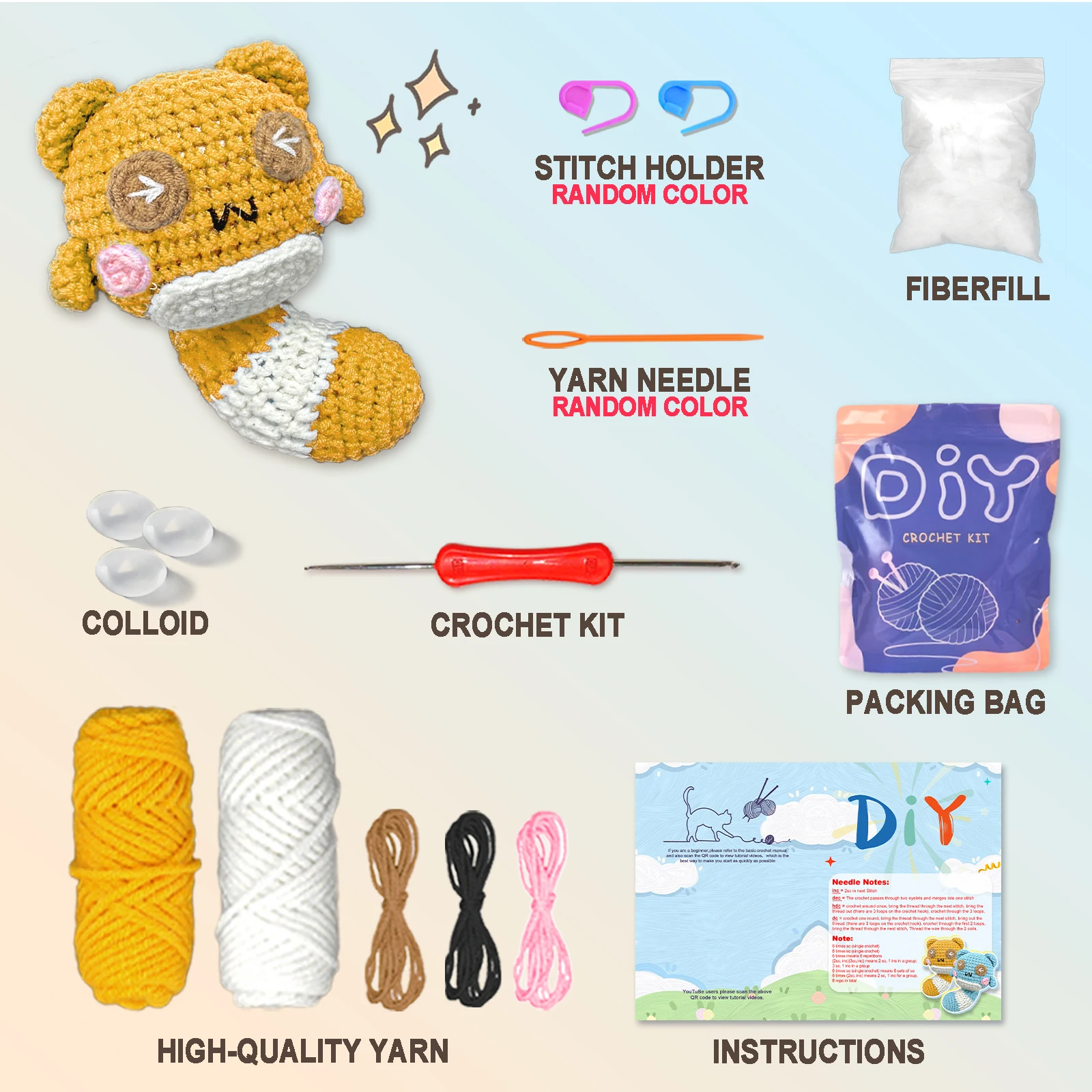 YAMAXIN Kit de crochê para ini - Art Craft Yarn avaliação e preço