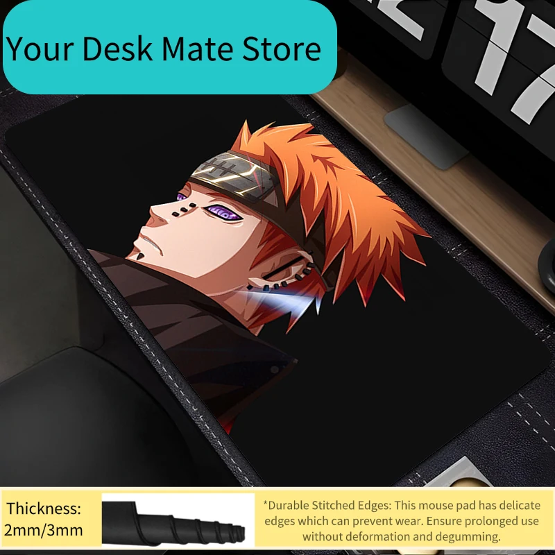 Mouse Pad Naruto Pain Gamers Decoracion Gamer Desk Mat Mousepad Laptop Gaming Rubber Accessories Varmilo Keyboard Carpet