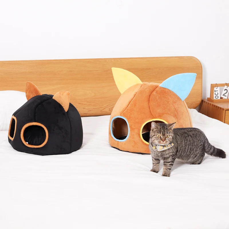 New Deep Sleep Comfort In Winter Cat Bed Iittle Mat Basket Small Dog House Products Pets Tent Cozy Cave Nest Indoor Cama Gato