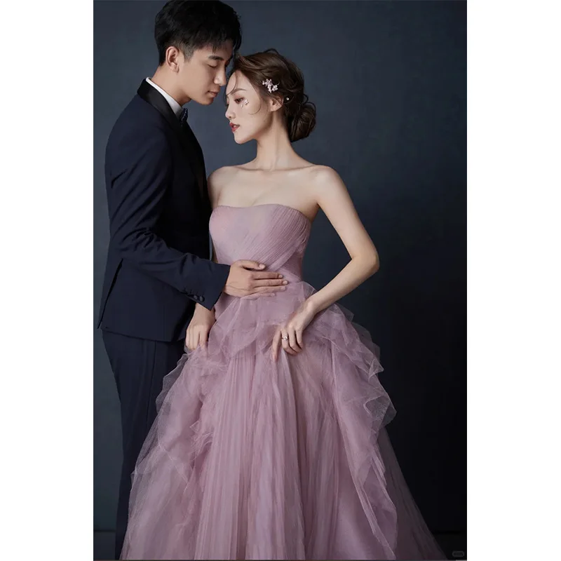 

Ele Long Svel Wedding Dr Women's Bridal Gown Birthday Par Dr High Waist Puffy Skirt Luxury mat