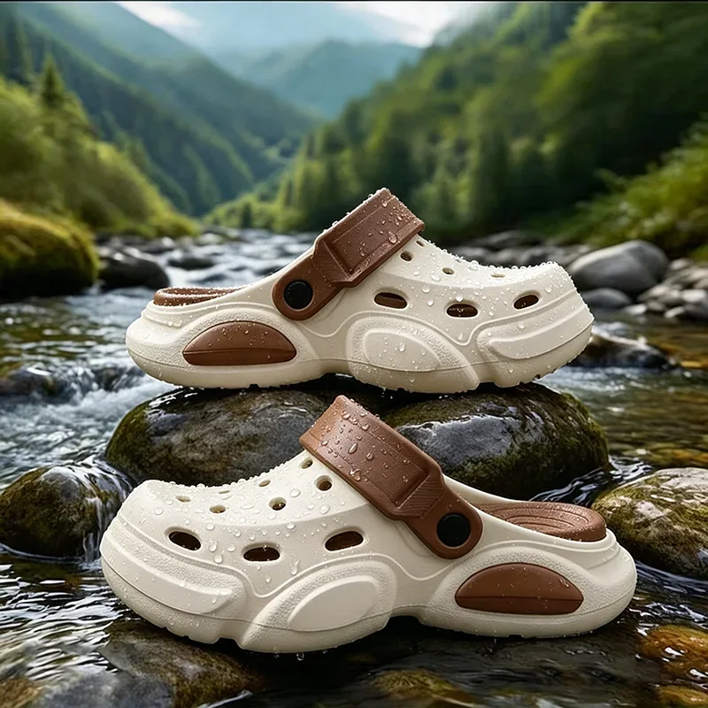 2026 Sommer Herren-Slipper Outdoor-Sandalen Strand Bequeme EVA Weiche Slides Clogs Lässige Gartenschuhe Herren Indoor-Hausschuhe – Detail 12