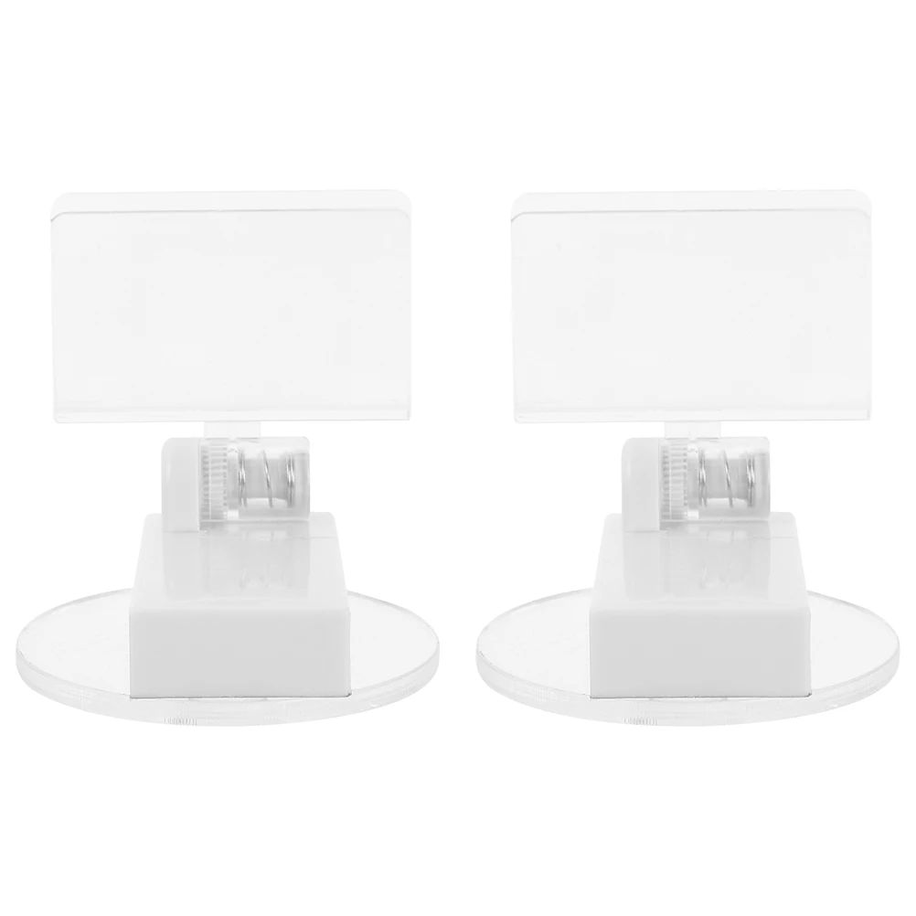 

2pcs Magnet Lightweight Magnet Price Tag Price Holder Tag Holder Label Stand Label Stand For Shop Restaurant Use