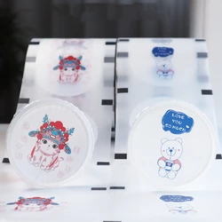 Custom Sealing Film Membrane Lids for 2000 Disposable Paper & Plastic Cups,Fits 90mm/95mm Diameter, Cat Bear Flamingo Paw