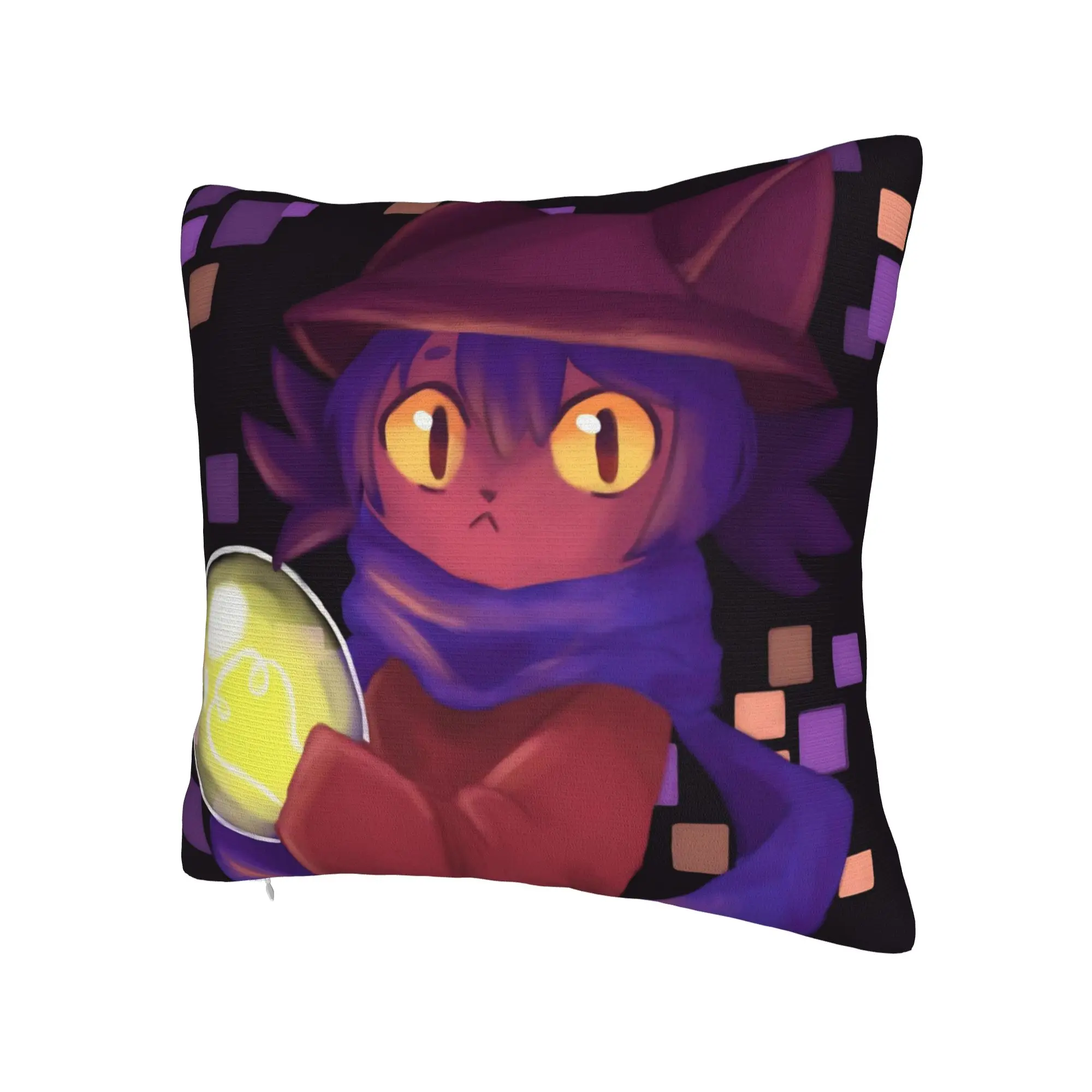 OneShots Niko Pillow Cover Stuff Printing Cushion Cover Decor  Throw Pillow Case Cover Home Multi Size