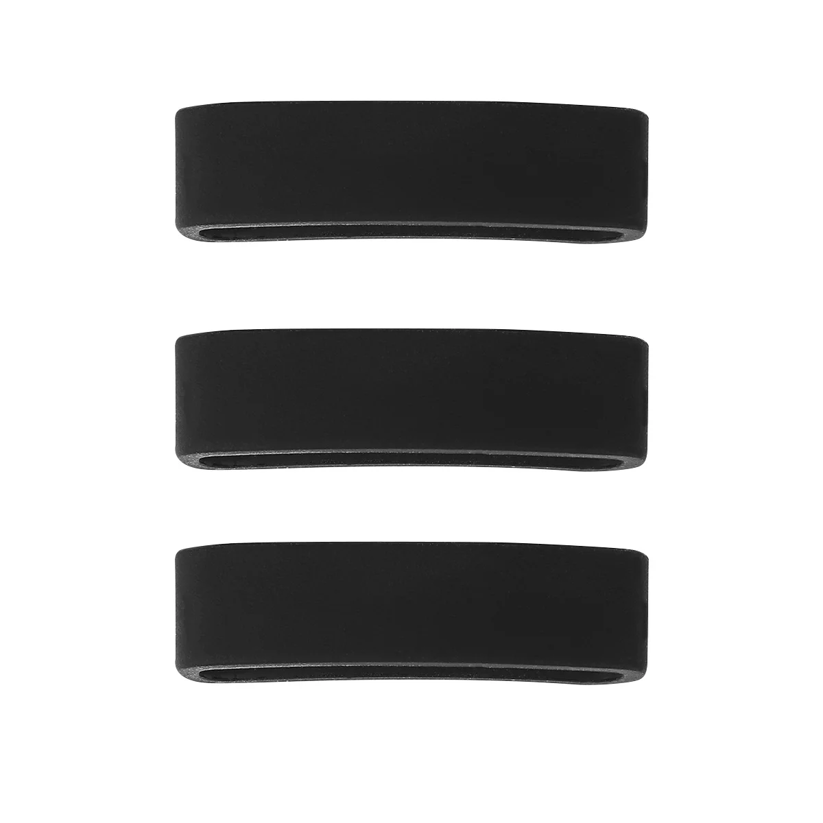 3Pcs Watch Band Keeper Soft Elastic Rubber Replacement for Smooth Durable Watch Strap Loop Silicone Ring