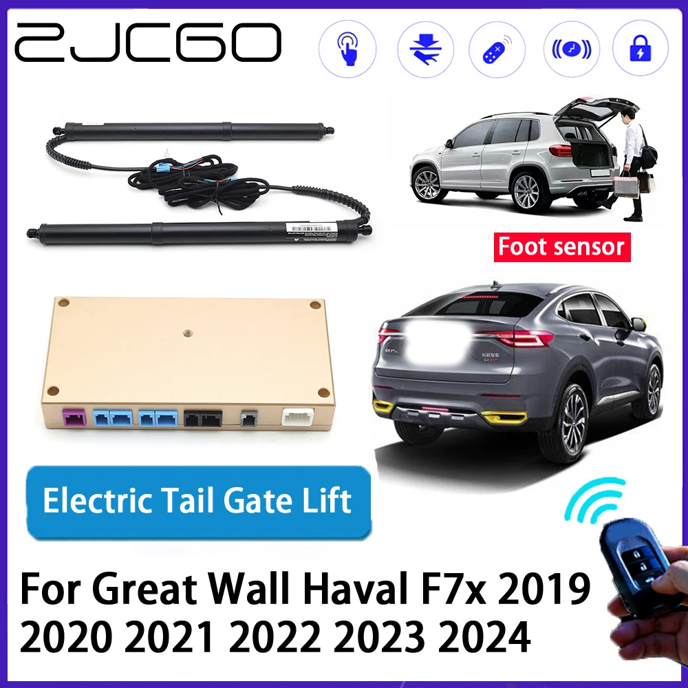 

ZJCGO Car Auto Trunk intelligent Electric Tail Gate Lift Automatic Tailgate Opener for Great Wall Haval F7x 2019~2024