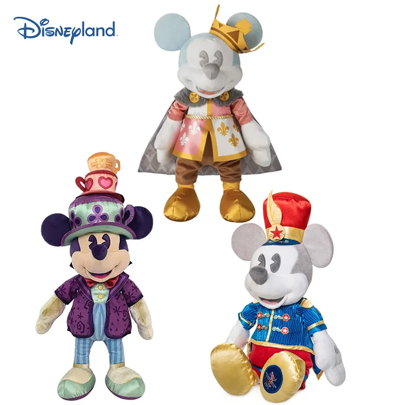 

Disneyland Mickey Mouse The Main Attraction March March Alice in Wonderland Mad Tea Party July Carousel Mickey Plush Toys Dolls