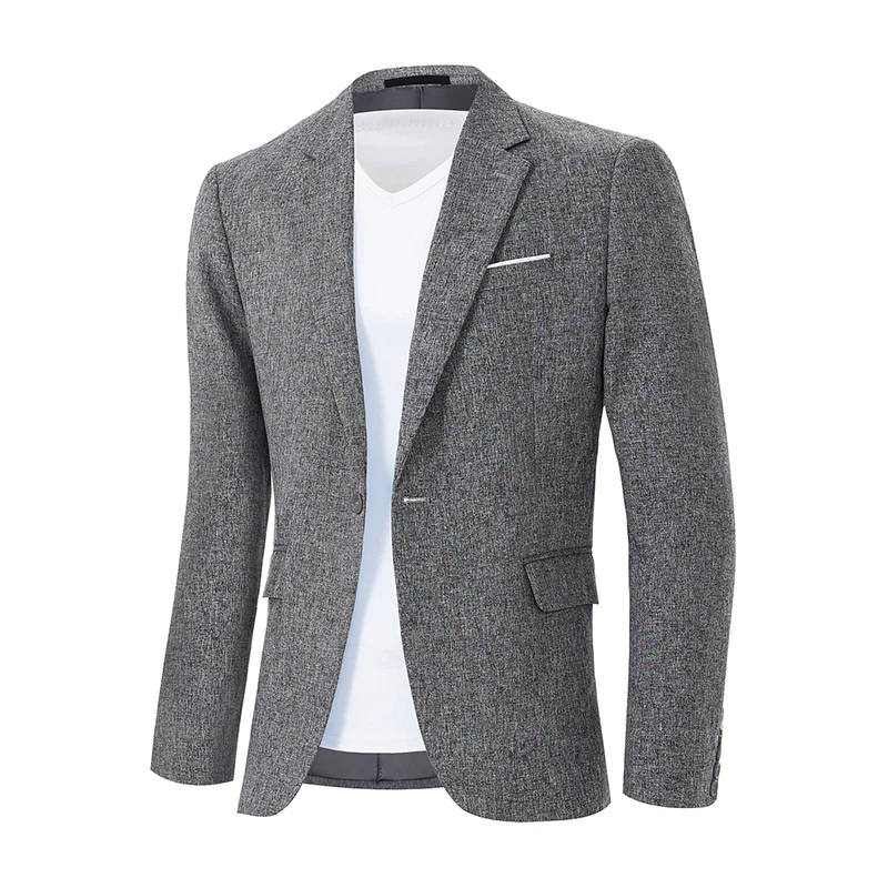 

Suit Blazer Jacket Men's Casual Summer Blazer Lightweight Single-Breasted Men's Jacket Office Wedding Outdoor Casual Occasions