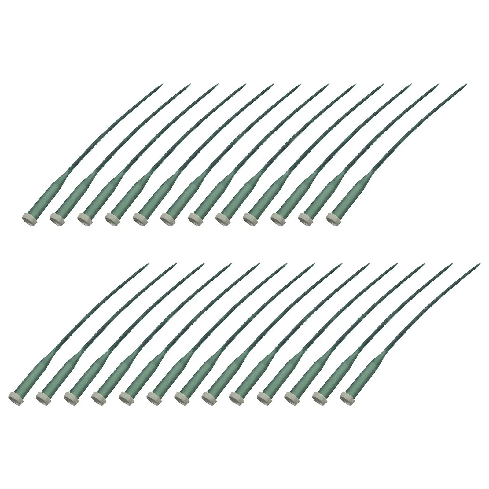 

25 шт. пластиковых зеленых трубок для свежих цветов, 13,8 дюйма, многоразовые держатели для стеблей цветов для оформления букетов