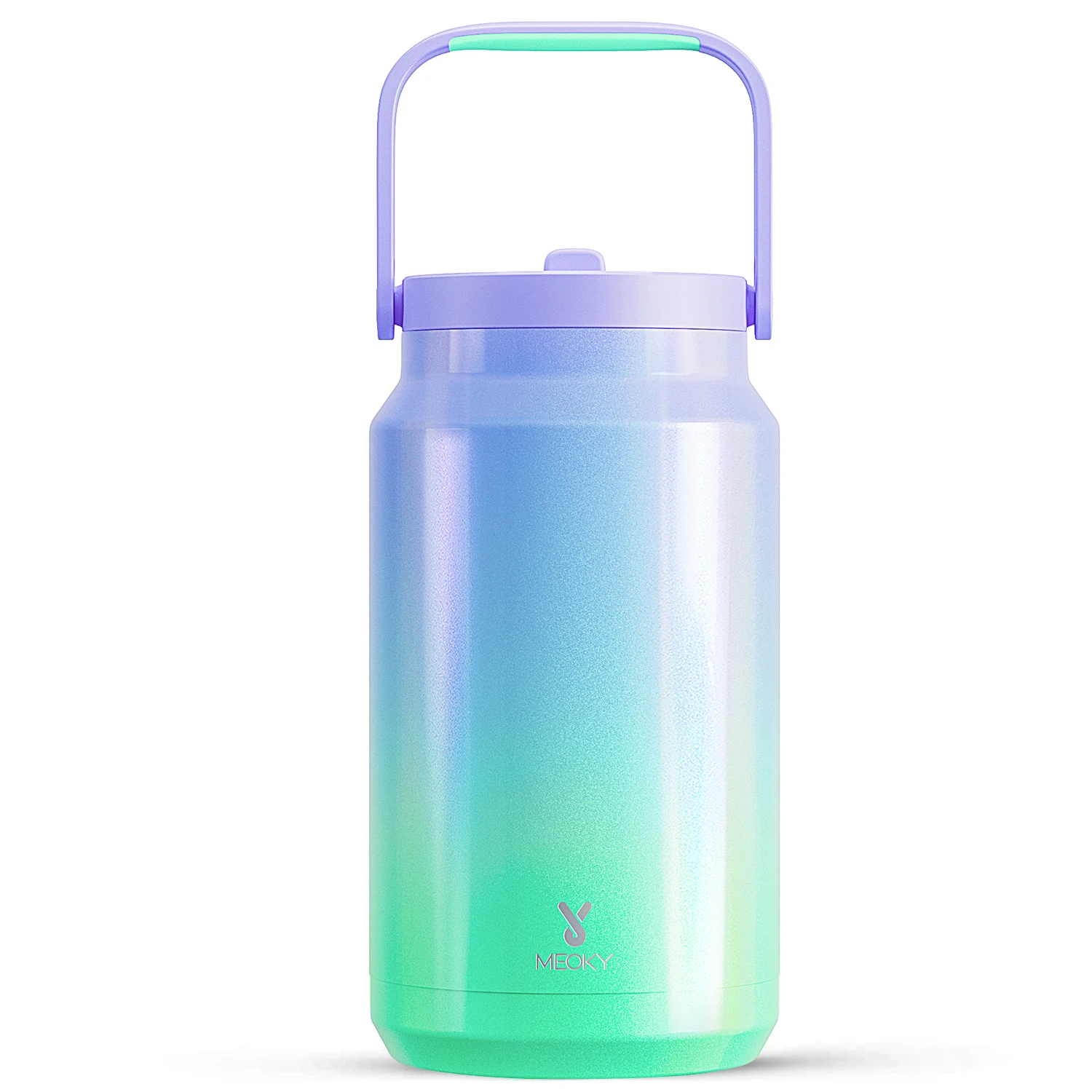 Meoky-Tasse sous vide de grande capacité avec couvercle, acier inoxydable, étanche, bouteille d'eau, tasse à café, tasse à jus pour le sport en plein air, 50oz