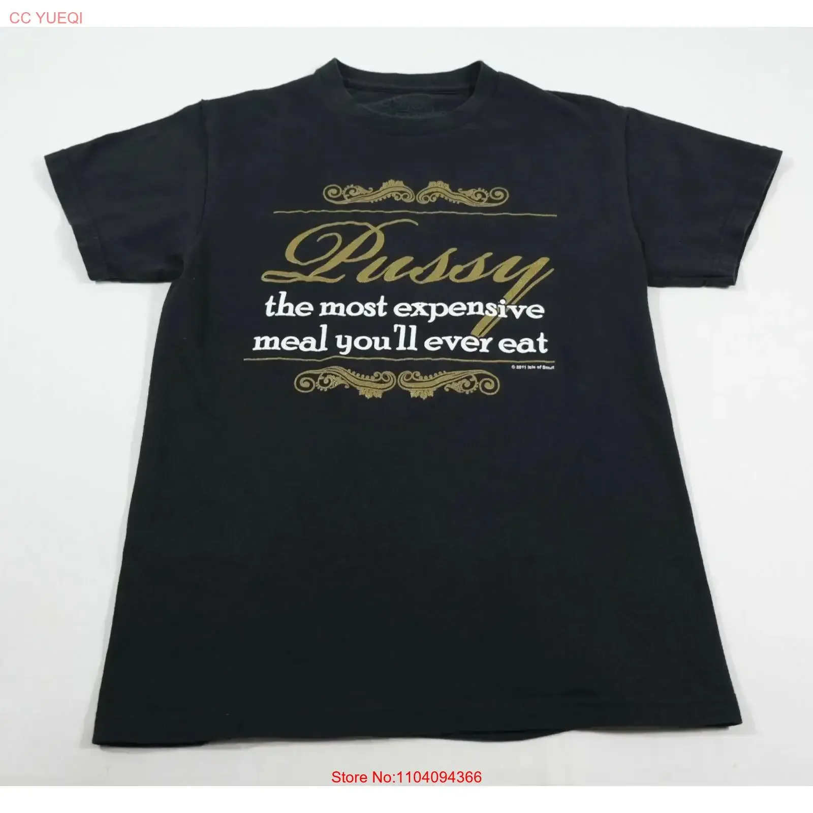 Spencers Isle Of Smut The Most Expensive Meal T Shirt Sz S vintage Washed Stretched Top For Everyday Wear Soft Breathable