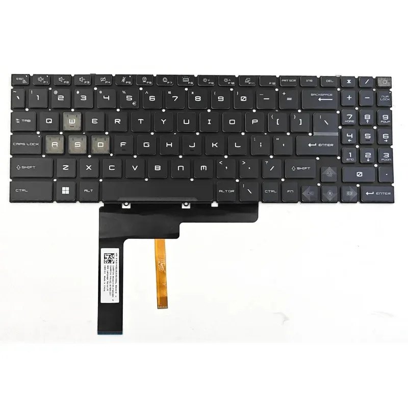 Ss New FOR Katana 15 B12UDXK B12VEK A15 AI B8VE 17 B13UCXK A17 AI B8VF Pulse 15 B13VFK B13VGK Keyboard US 4-Zone RGB Backlit