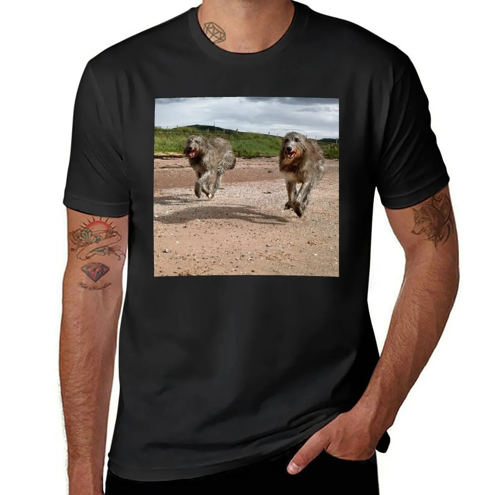 Gallops on the Beach T-Shirt kawaii clothes oversized korean fashion blanks mens graphic t-shirts