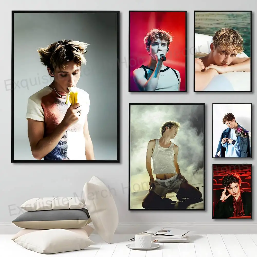 T-Troye S-Sivan Shes the Best Poster Waterproof HD Wall Art Decal Self-Adhesive Aesthetic Decor For Home Living