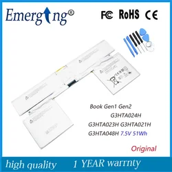 7.5V 51Wh Original Battery G3HTA023H G3HTA024H For Microsoft Surface Book 1 2 G3HTA021H G3HTA048H 1703 1704 1705 Keyboard
