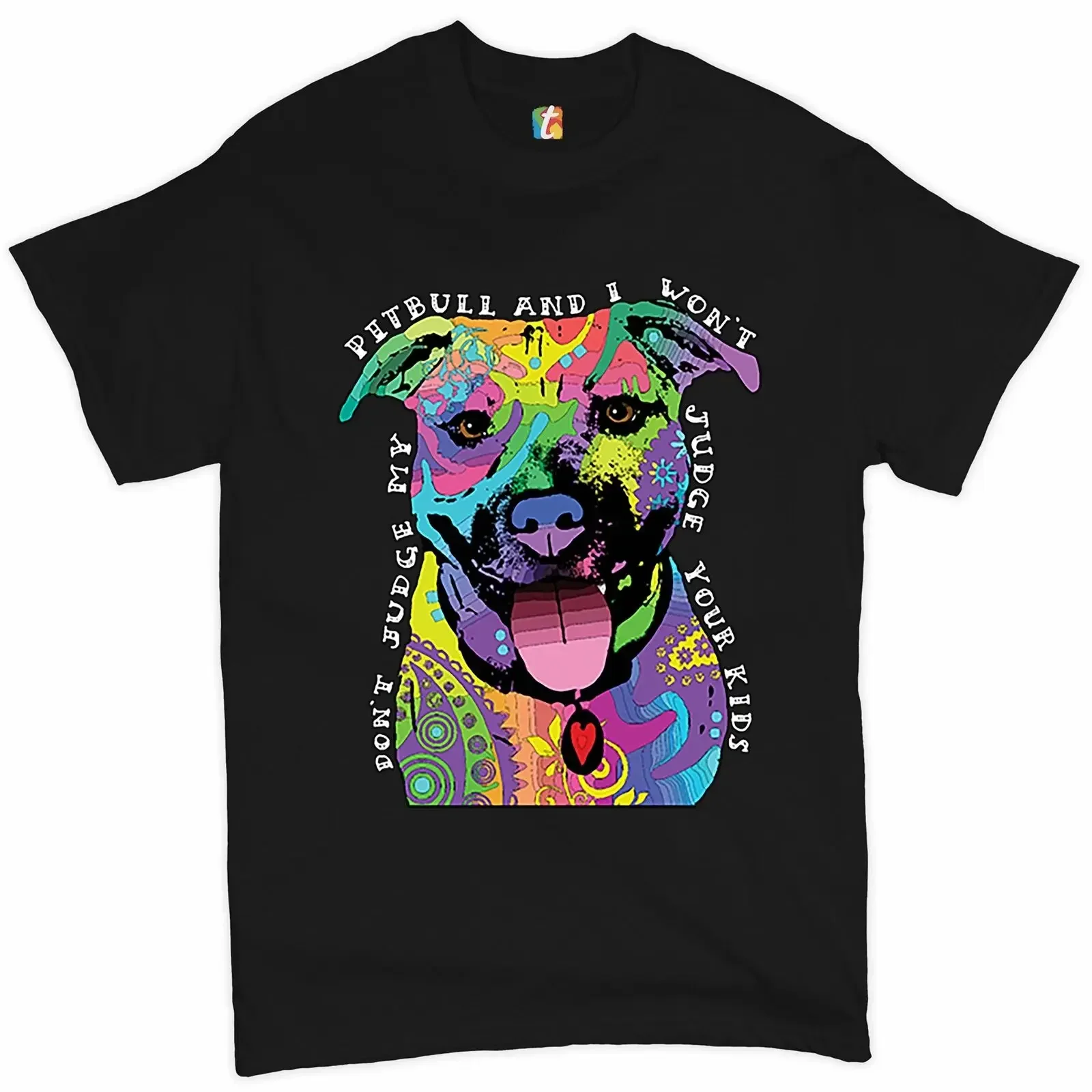 Não julgue meu Pit Bull. Camiseta com frase gráfica engraçada para amantes de cães de estimação. Verão algodão o-pescoço manga curta camisa masculina novo S-3XL