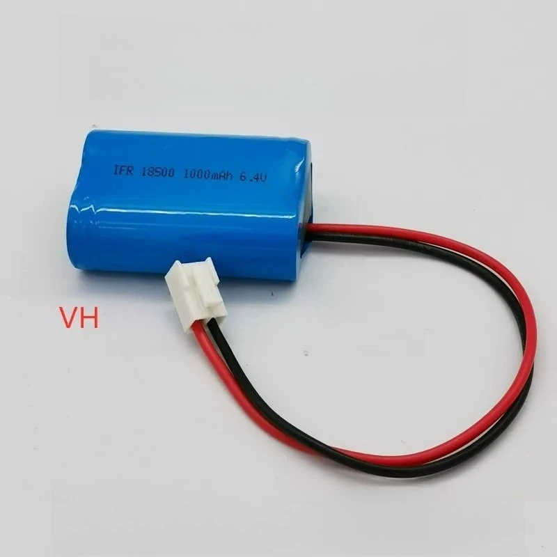 6.4V 1000mAh/1200mAh 18500 Li-ion Battery Pack for Hitachi Elevator Controller Emergency Power Supply Elevator Intercom Terminal