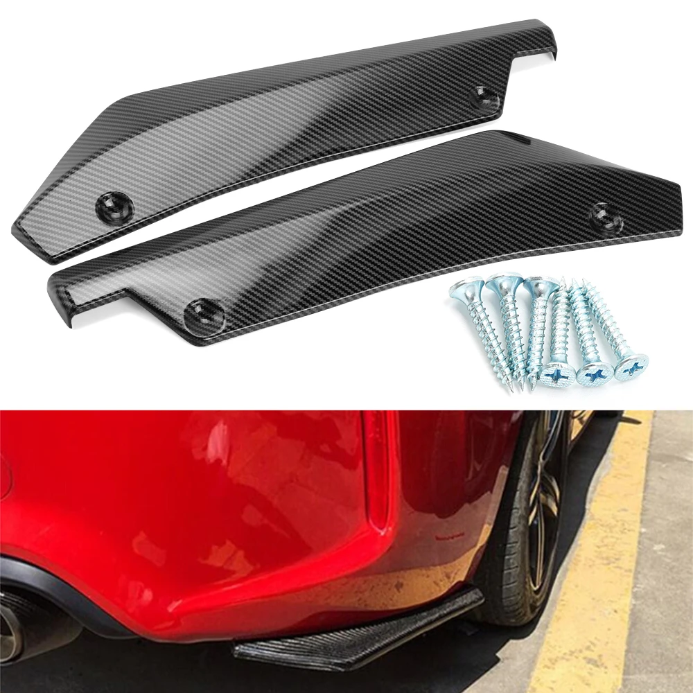 2Pcs Universal Car Rear Bumper Lip Diffuser Splitter Scratch Protector for Hyundai ix35 iX45 iX25 i20 i30 Sonata,Verna,Solaris