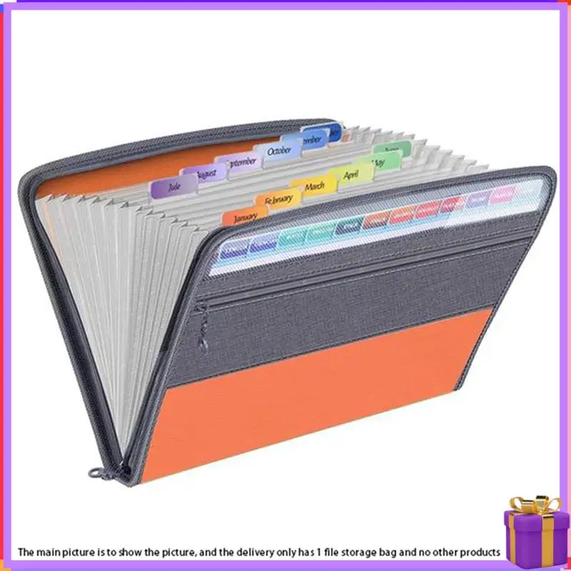 

1 PCS 13 Compartments File Folder Organizer Travel Paper Organizer , Fit A4 Paper, Banknote, Document Receipt D