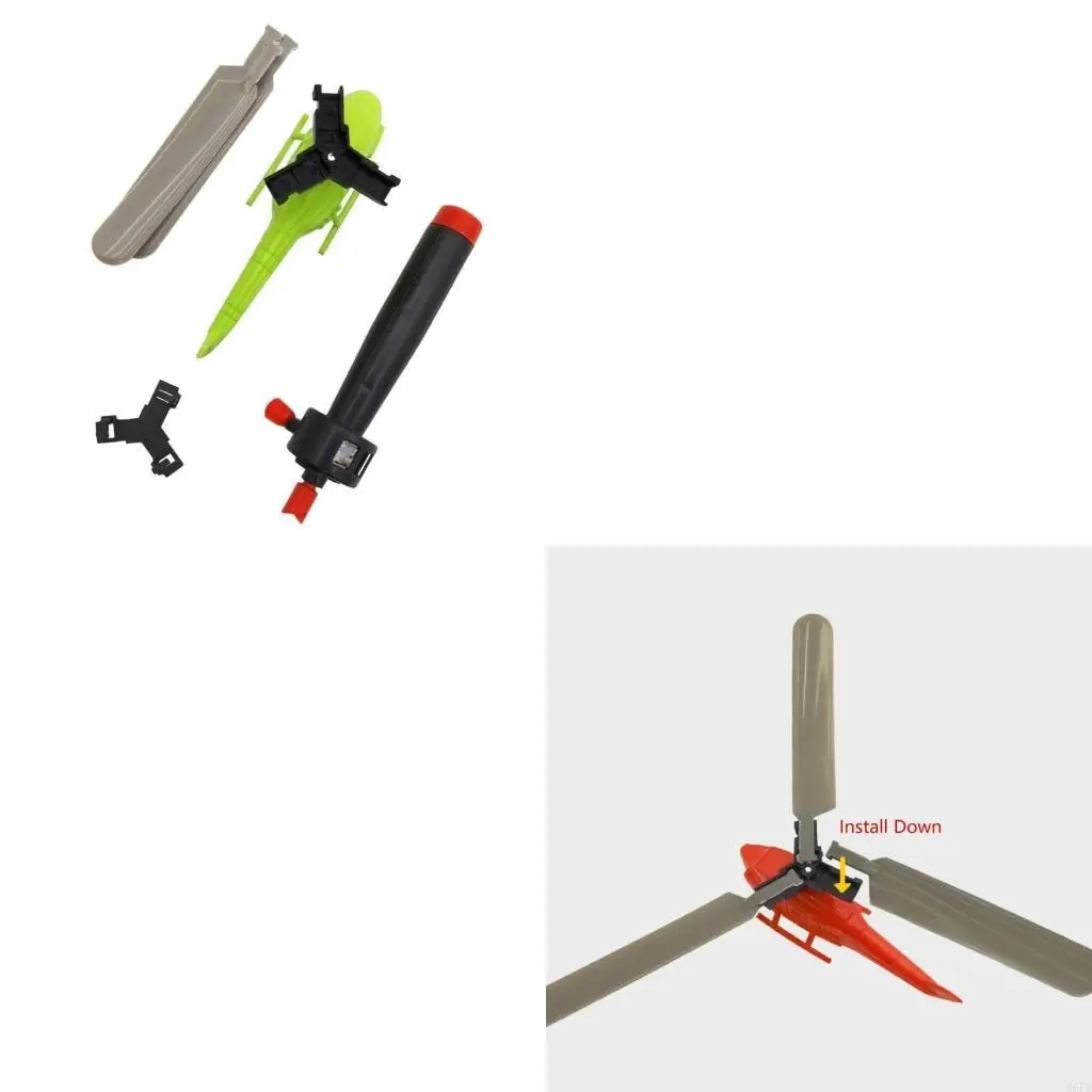 

6 шт./упак. игрушка-вертолет, случайный цвет для детей, веселая вечеринка на открытом воздухе