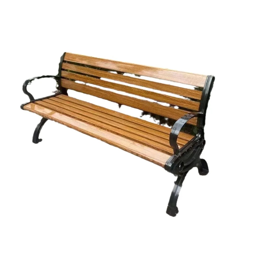 &Modern Design Commercial Outdoor Park Bench Metal Street Rest Leisure Seat for Garden Landscape & Patio Entry