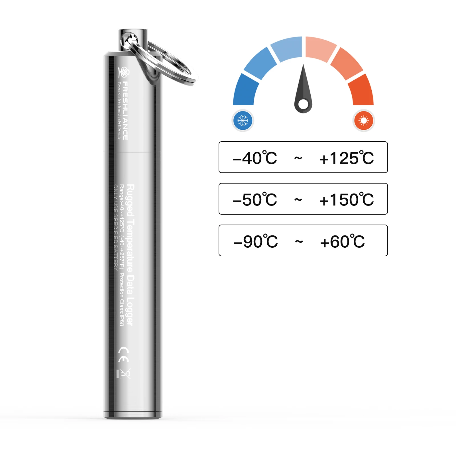 Waterproof Industrial Temperature Meter Temperature Precision Data Logger for Autoclave