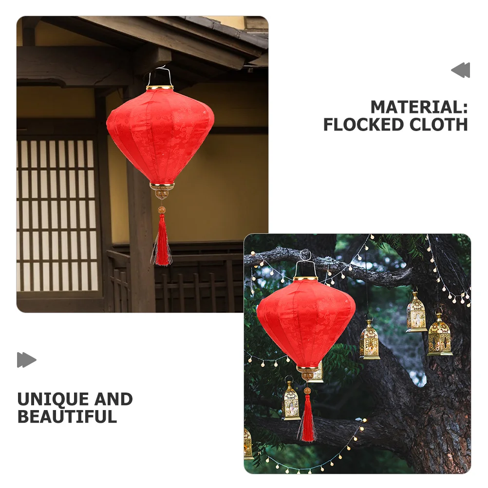 

1pcs Hanging Lantern Decor For Outdoor Indoor Festival Wedding Party Garden Vietnamese Cloth Lanterns Chinese Style Light