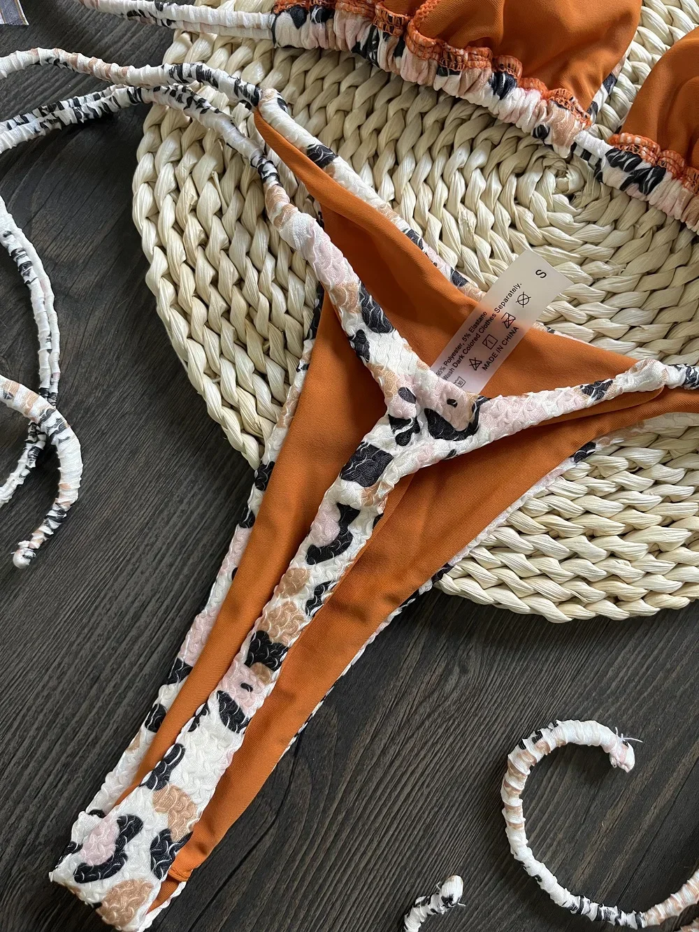 RUOTONGSEPT セクシーなヒョウ Tバック女性水着プッシュアップビキニセット 2 ピース水着 2023 女性ビーチウェア水着 Biquinis