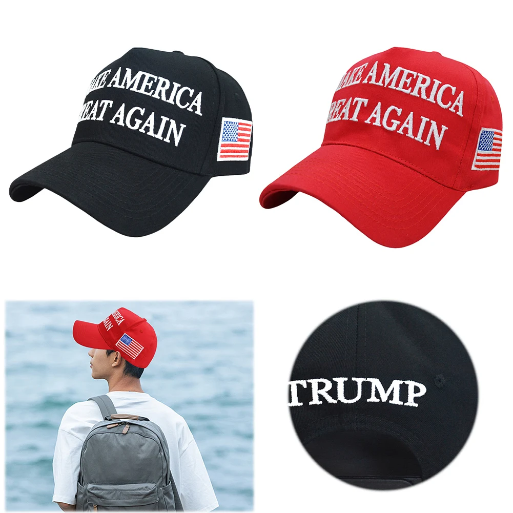 2024 Trump Baseball Cap Breathable Donald Trump Embroidery Hat Make America Great Again Trump Republican Hat for Outdoor Sports