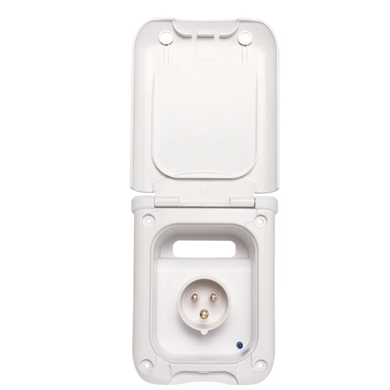 TYTXRV 220 فولت-250 فولت أبيض اللون مقاوم للماء 16A خارجي فلوش ربط قافلة RV أجزاء المقابس والمقابس #4