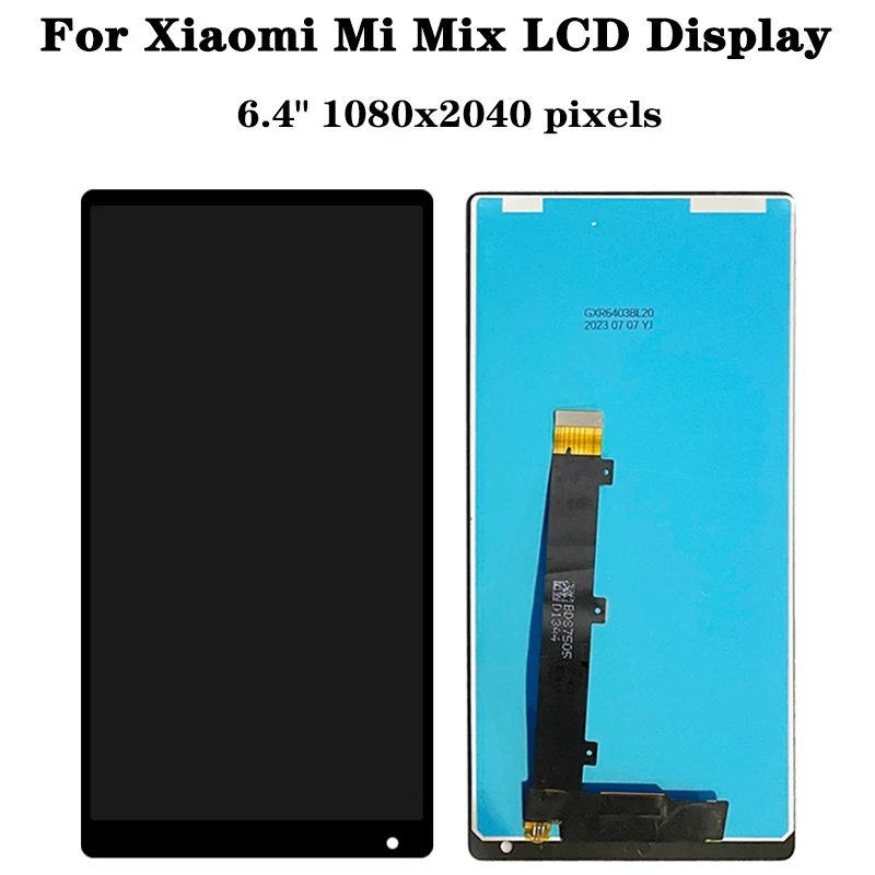 6.4 "Originele Display Mix Lcd Voor Xiaomi Mi Mix Lcd Touch Screen Digitizer Vergadering Voor Xiaomi Mimix Mix 1 Met Frame