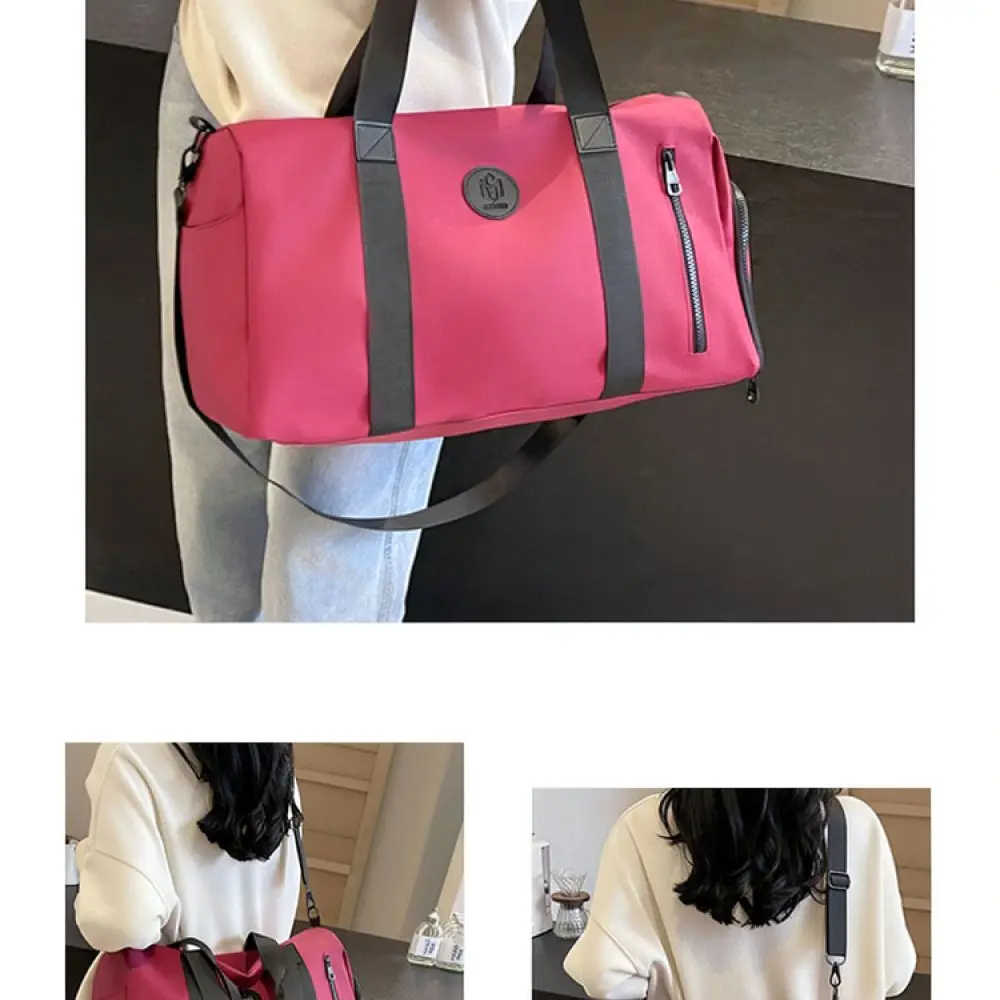 Large Capacity Gym Bag Travel Tote For Fitness Sports Training With Separate Shoe Pouch Durable Waterproof Weekend Handbag
