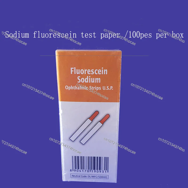 Papier fluorescynowy sodowy do testów indyjskich, papier filtracyjny do testów rozdarcia, pasek fluorescencyjny, narzędzie do badania wzroku, pakowane pojedynczo. — zdjęcie produktu 5