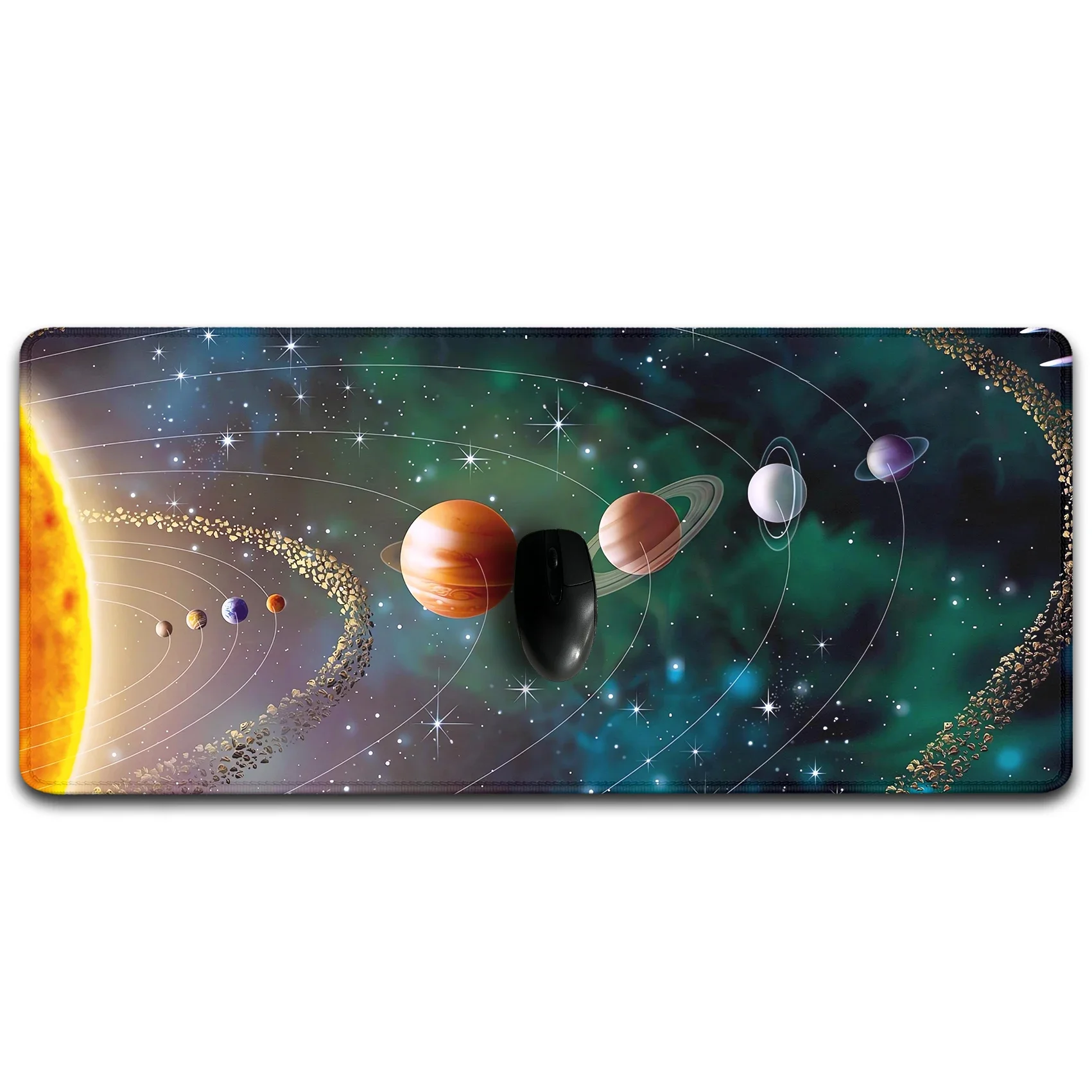 Mouse Pad Planets Space Univers Carpet Table Mat Deskmat Pc Gamer Rug Large Computer Mat 900x400 Solar System Mousepad