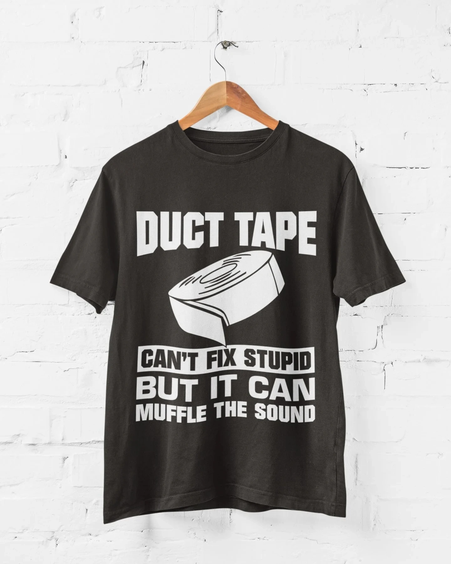 Daily Casual Fashion, Relaxed and Comfortable Funny Tape T-shirt: A Gift That Can Cover Up Jokes and Make You Laugh