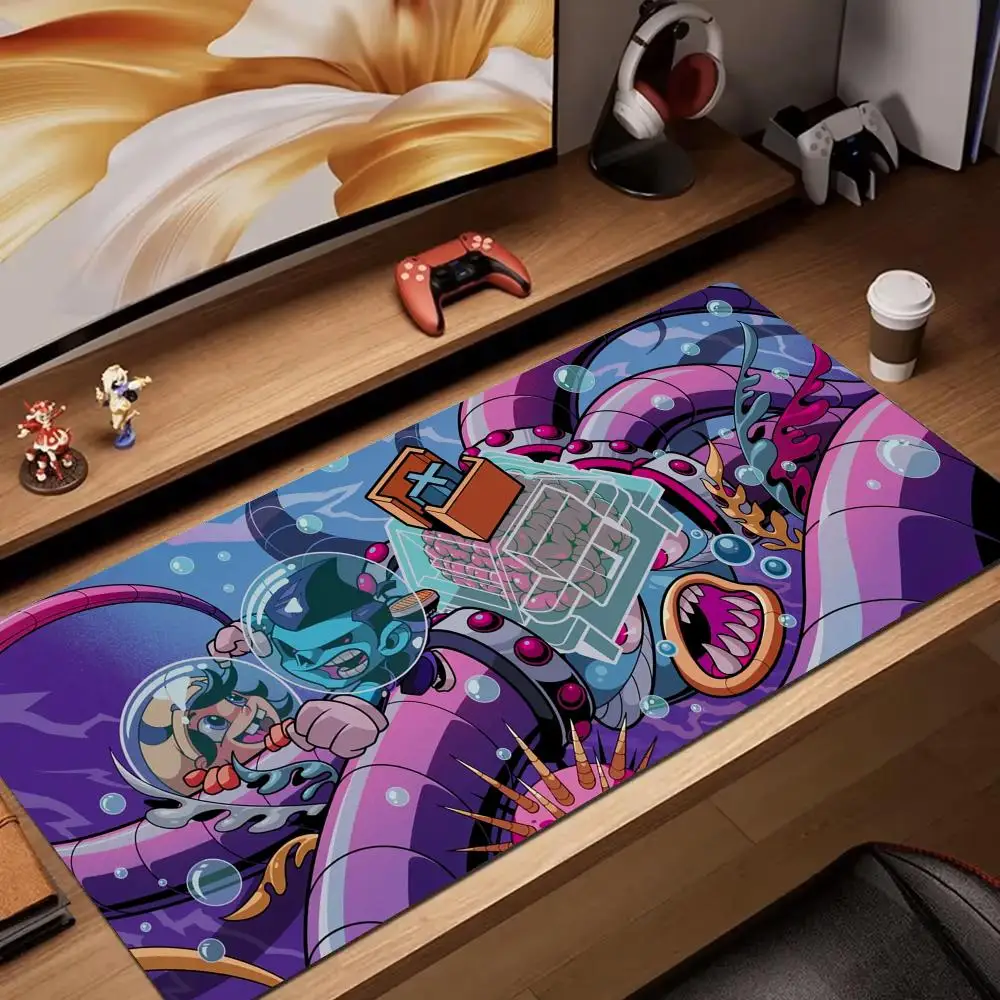 

Game anime illustration Mouse Pad rubber anti-slip Desk Mat gamer pc accessories Gaming mat keypad expansion mousepad office pad