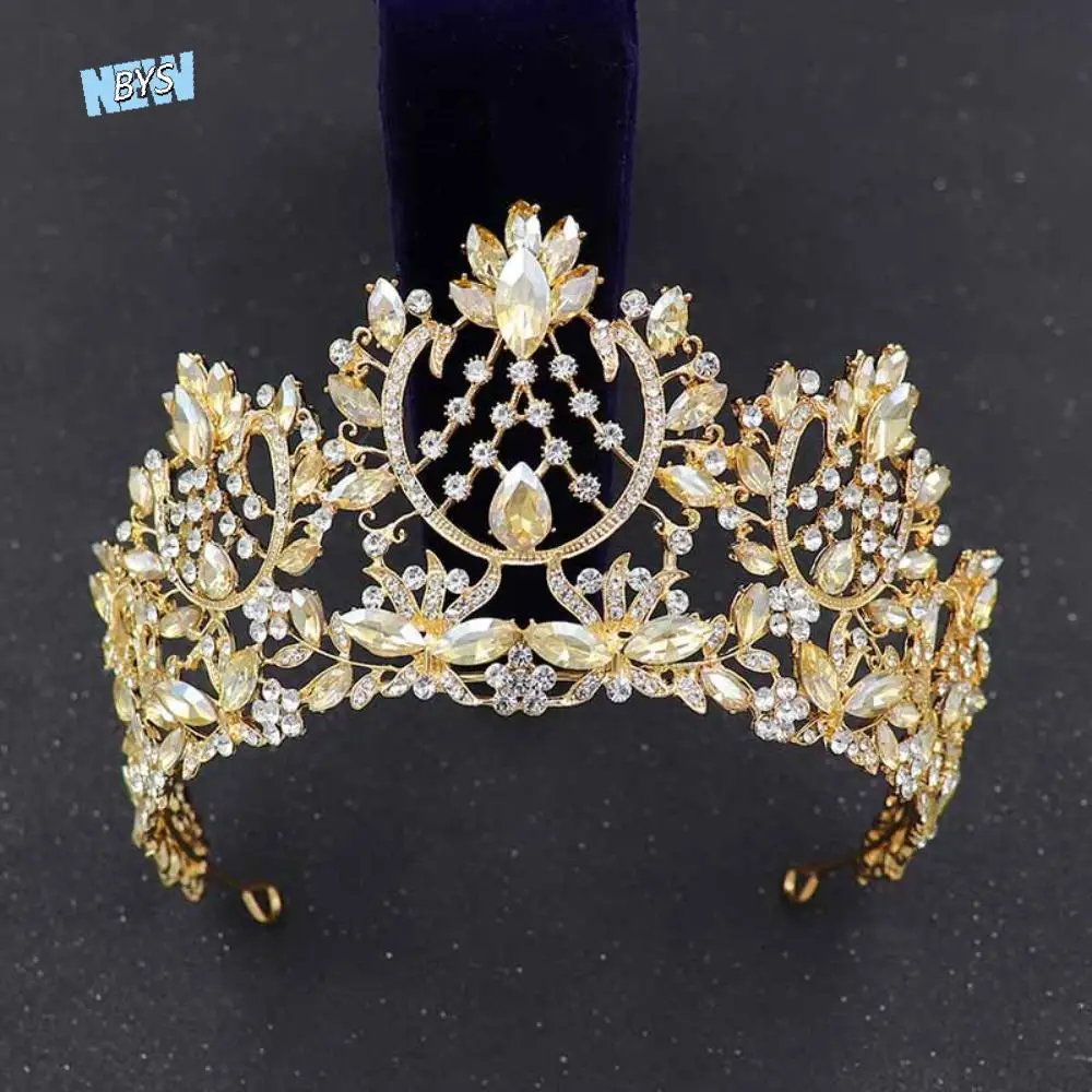 

Rhinestone Baroque Pageant Crowns Cake Decorations Hair Jewelry Bridal Crowns Sparkling Headpieces Crystal Cake Topper