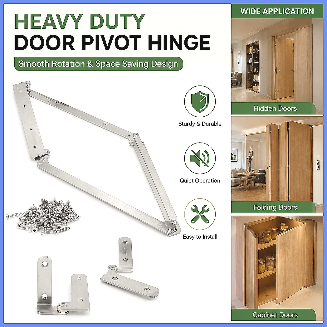 180 Degree Folding Flat Door Connector Wardrobe Hardware, Household Cloakroom Partition Door Accessories, Space Saving Hinge