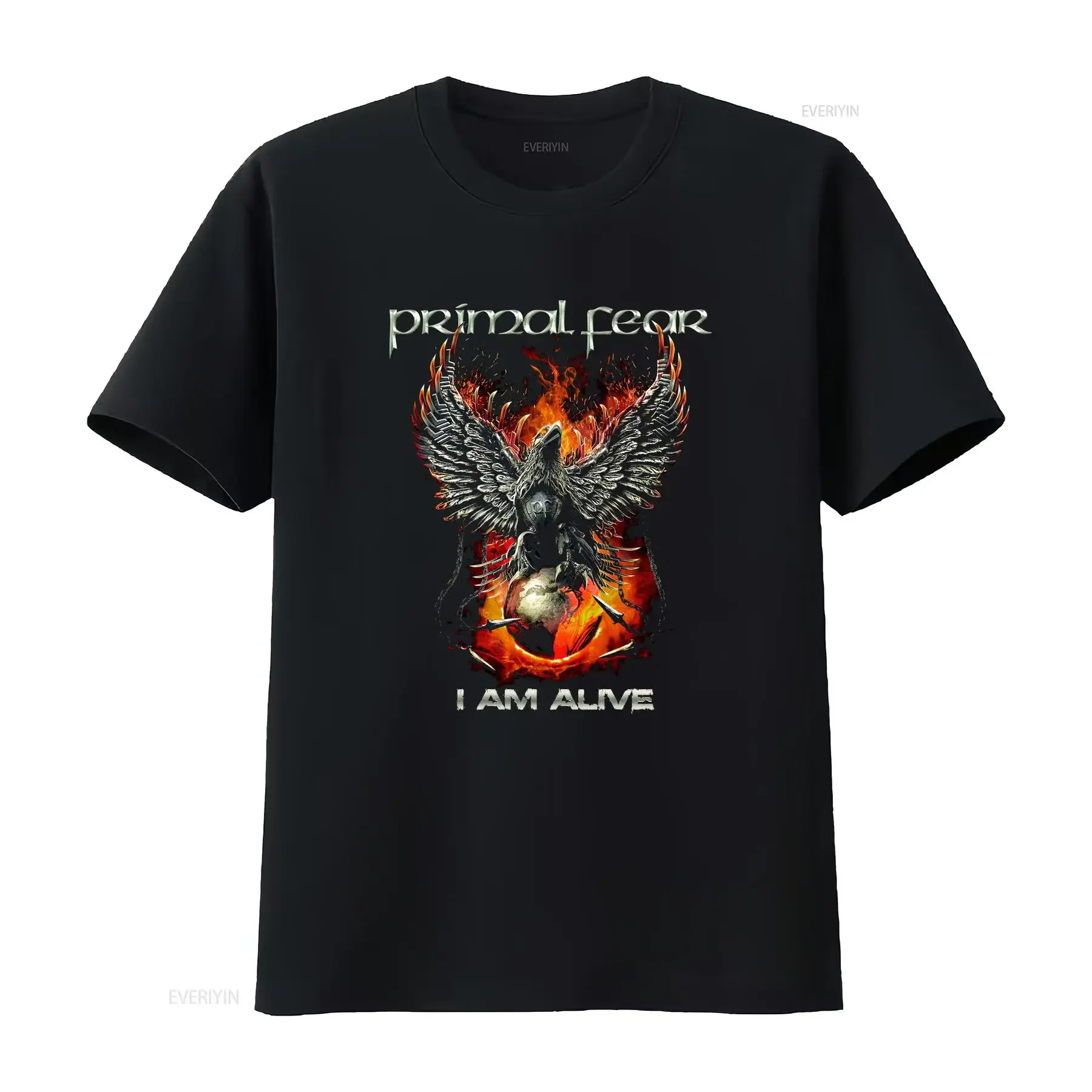 PRIMAL FEAR Eagle T Shirt  Cotton Black Men All Size S to 5XL NB1126 vintage Washed Breathable designer clothes fashion